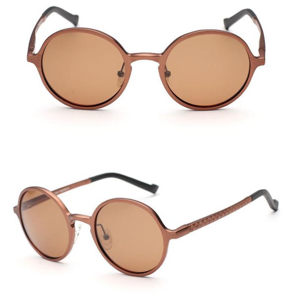 

1pcs retro aluminum sunglasses polarized lens vintage sun glasses, White;black