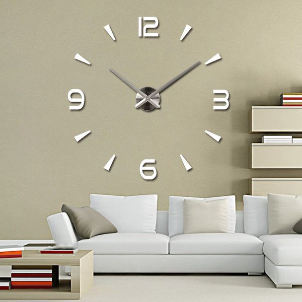 

wall clocks diy clock super eva mirror 3d acrylic creative sticker