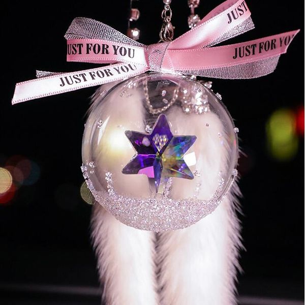 

new car accessories star crystal pendant creative gift car interior decoration rearview mirror crystal ball decoration t200812, Bronze;silver