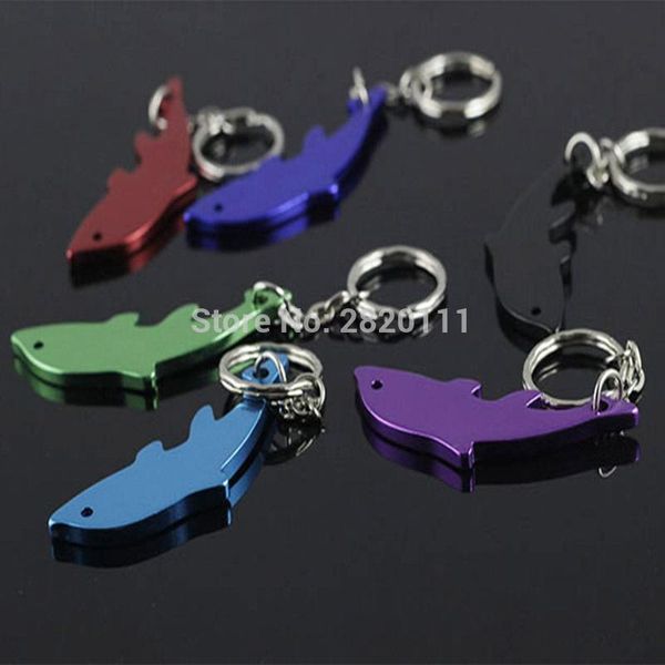 

12pcs dolphin bottle opener keychain aluminum alloy beer opener promotion keyring gift you can customize logo ing, Slivery;golden