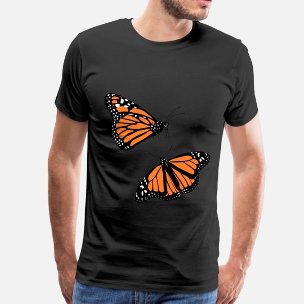 

monarch butterflies t shirt men customized cotton round collar leisure graphic basic summer pictures shirt