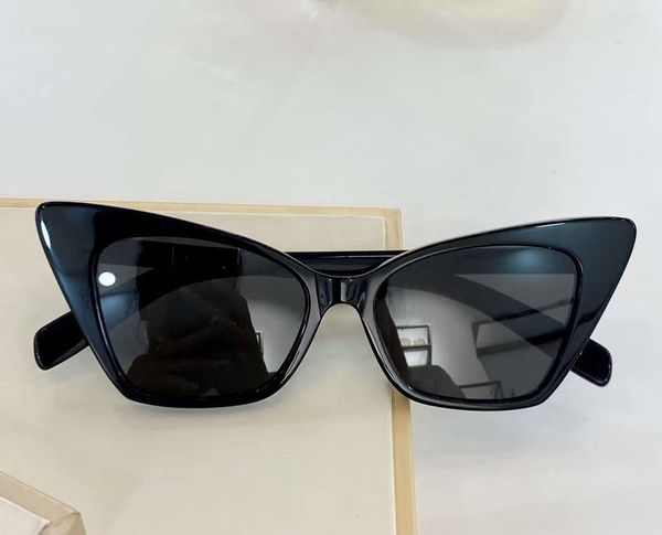 

244 black cat eye sunglasses grey lens gafas de sol sun glasses fashion ladies sunglasses with box, White;black