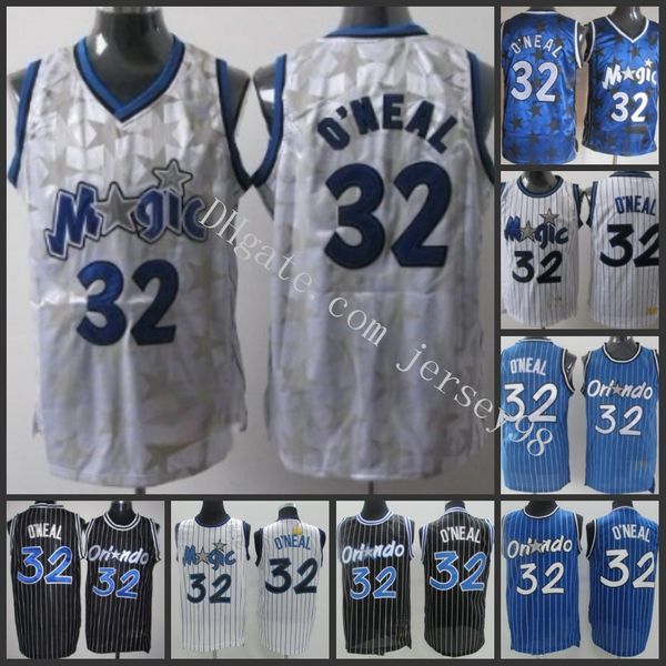 

orlando magic mem #32 shaquille o'neal white nba swingman jersey, Black