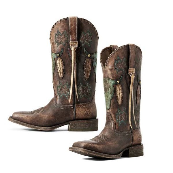 

women's rubber boots round toe fashion womens shoes 2020 boots-women heel letters low heels booties leather booties, Black