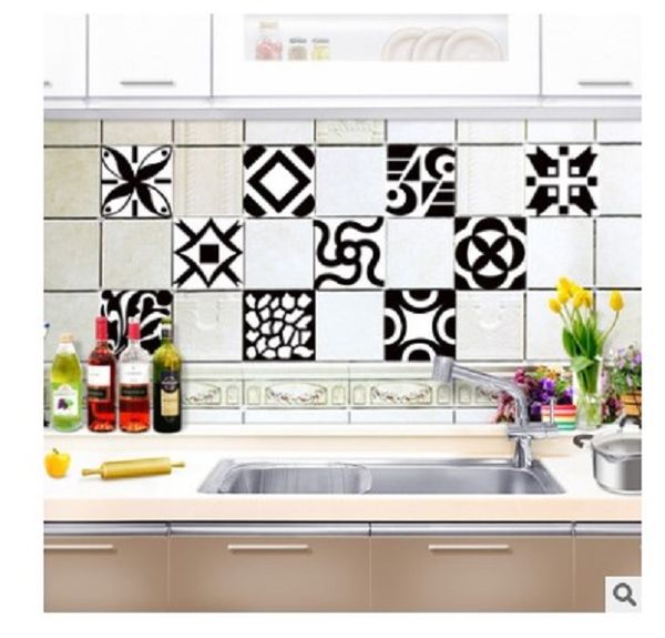 

2020 classic mosaic self-adhesive tile paste creative kitchen paste crystal film bathroom waterproof and oil resistant wall sticker