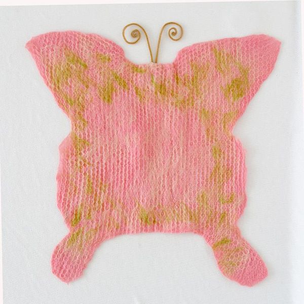 

newborn posing layer fabric felt wool blanket butterfly pattern rug pink baby girl backdrops felted animal pattern blanket props