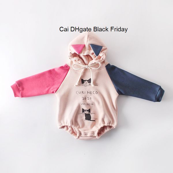 

autumn newborn boys girls jumpsuits knitted clothes baby knit rompers cartoon cat long sleeve toddler sweater children overalls, Blue