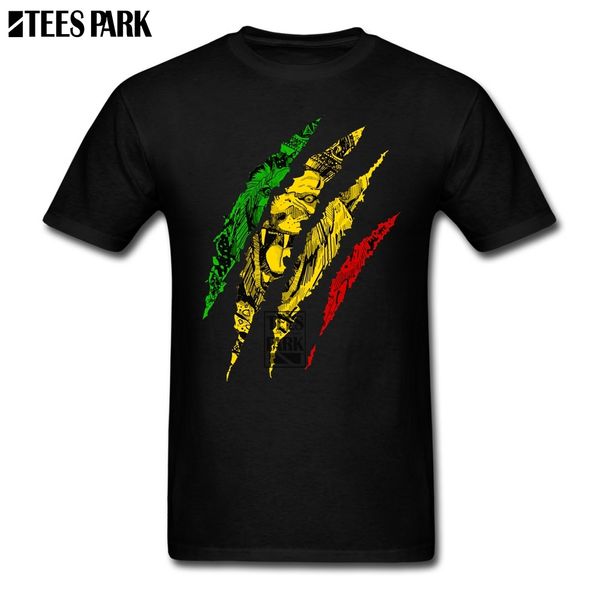 

fun tee shirts warrior lions of judah king rasta reggae jamaica roots men's t shirts crew neck printing male cool t shirts