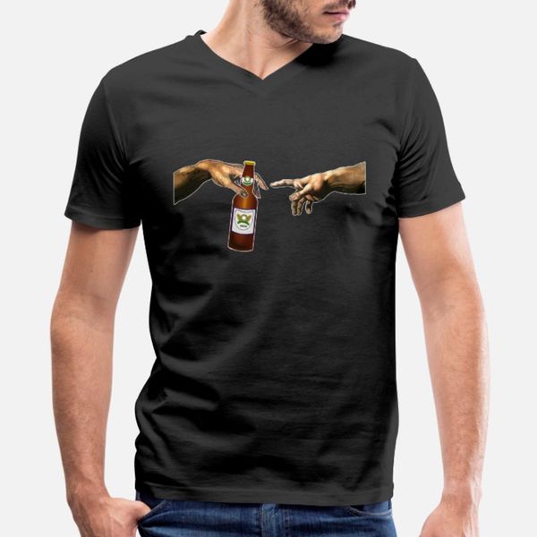 

michelangelo beer creation funny art t shirt men gift cotton o neck clothing gift fashion spring outfit shirt