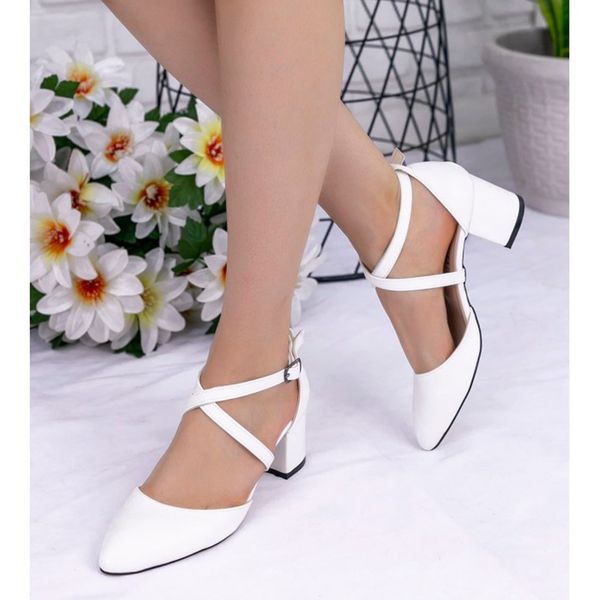 

sarahi white skin high-heeled shoes, Black