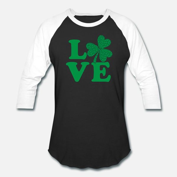 

love shamrock t shirt men printing short sleeve s-3xl cool fit new style summer pictures shirt