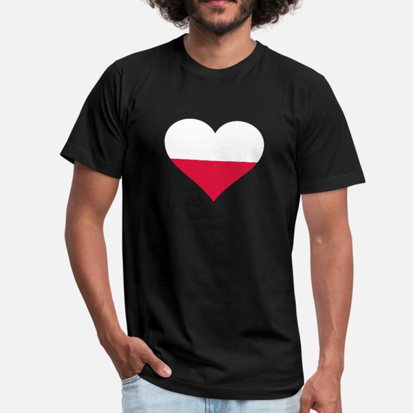 

i love poland polska flag warsaw polish t shirt men print cotton o-neck letter fitness basic summer letters shirt