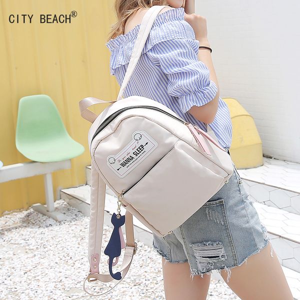 

city beach backpack schoolgirls high-capacity oxford cloth sports bag fashion casual school bag