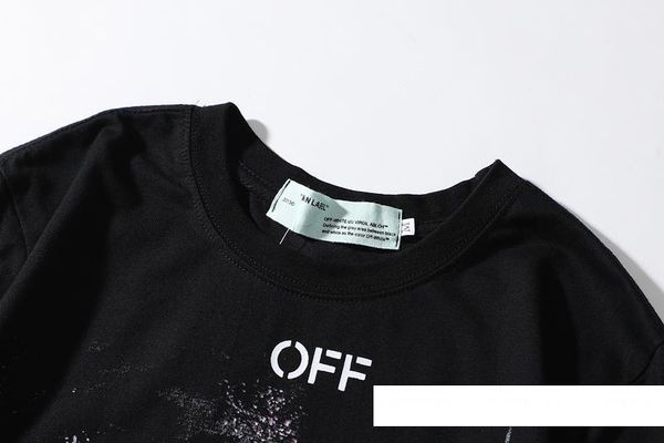 

luxury designers shirt and shorts 100% off 2019 summer t shirts arrival mens clothing white t-shirts print fashion tees ow04500, White;black