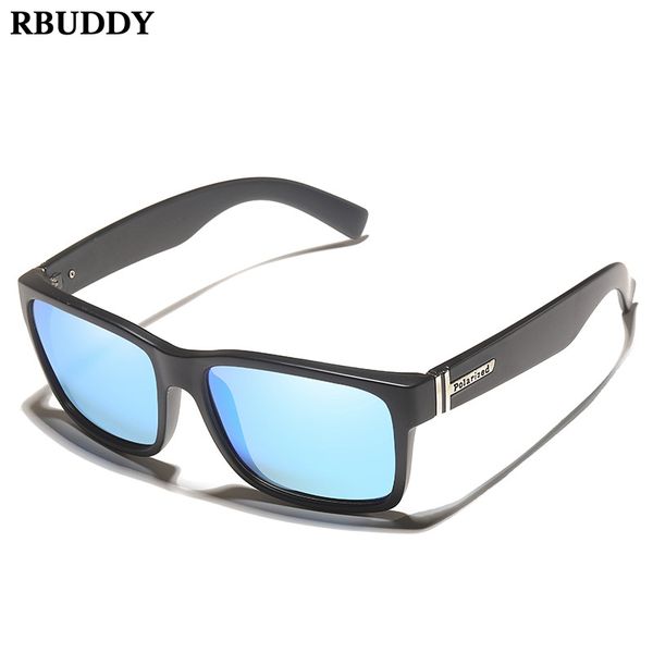 

rbuddy 2020 men classic sport polarized sunglasses outdoor driver fishing square sun glasses for men uv400 shades men's goggles, White;black