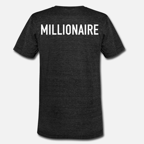 

millionaire t shirt men custom short sleeve size s-3xl vintage crazy casual spring autumn trend shirt