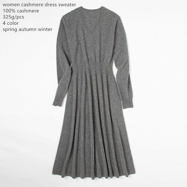 

women's sweaters naizaiga 100% cashmere dress women mid-length pure knitted skirt sweater, ylm24, White;black