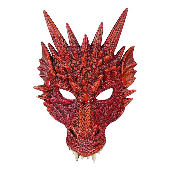 

ужасы 3d фестиваль животных cosplay хеллоуин костюм pu вспененный dragon маска для лица