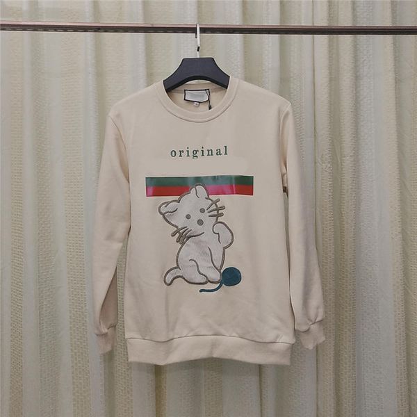 

мужчины и женщины свитера hoodie вышивки осень зима теплого с длинным рукавом свитера тянуть люксусный рождественский подарок мужских пулове, Black