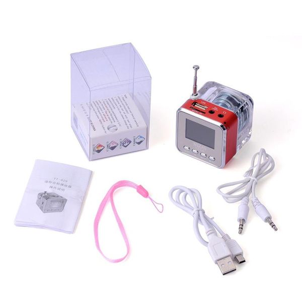 

cgjxscrystal speaker usb portable colorful led speakers subwoofer lcd display mini nizhi mp3 player loudspeakers support fm tf card as a gif