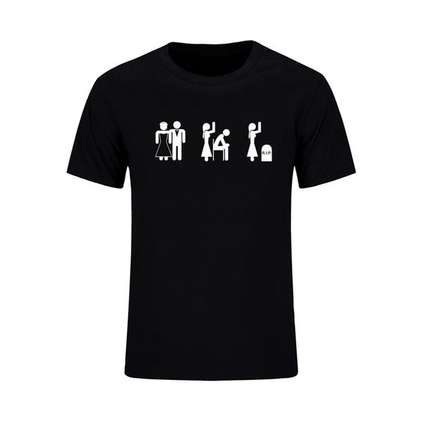 

2020 new arrival marriage evolution printed t shirts men summer casual short sleeve o-neck cotton funny male tees