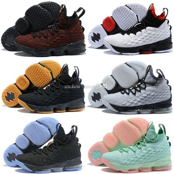 

box with new arrival 15 xv equality black white basketball shoes for men 15s ep sports training sneakers size eur 40-46
