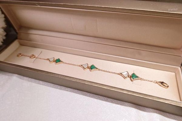 

bracelet skirt bracelet jewelry 925 sterling silver women wedding jewelry about 19.5cm1, Golden;silver