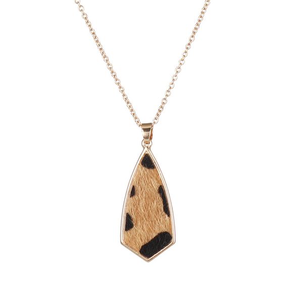 

2020 new leopard arrow shaped mother pearl abalone shell pendants necklaces women boutique jewelry, Silver