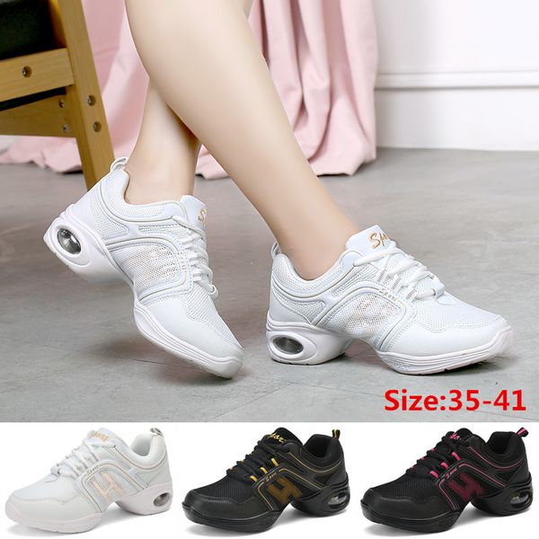 

women's walking shoes sports feature modern soft outsole breath ladies waltz jazz yoga dancing shoes