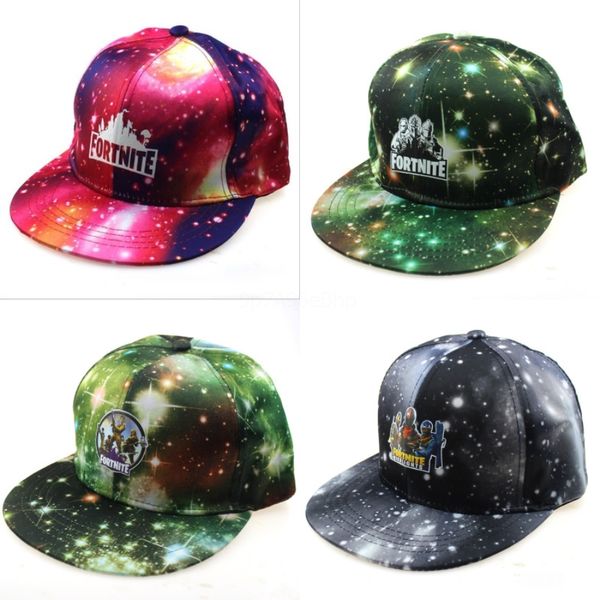 

2020 new fortnite hat spring graffiti printed baseball printed cap parent-men duck-tongue printed cap long-tailed hip-hop sunshade#762, Blue;gray
