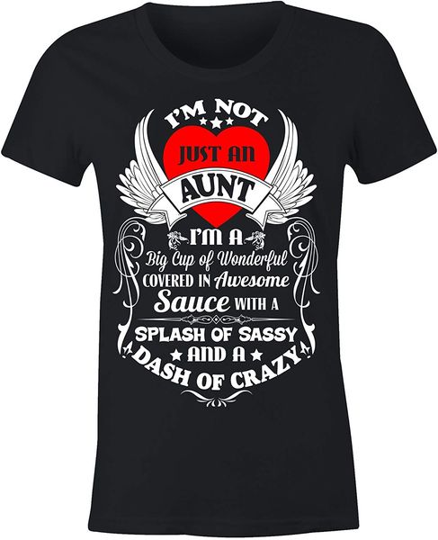 

ladies fitted awesome aunt t shirt men women cool gift personality tee shirt