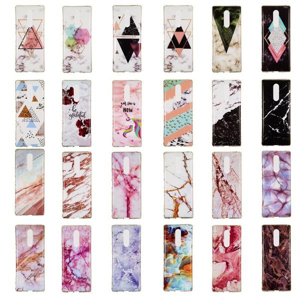 

cgjxsmarble natural rock stone imd soft tpu case for redmi 4x 5a note 5 6 por f1 lg k10 2017 k8 2018 v30 g7 sony l1 l2 xz3 xz4 nokia 1 7 plu