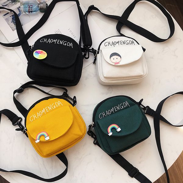 

женская холщовый мешок 2020 новой корейской версии мини одно плечо диагональ мешок мобильного телефона