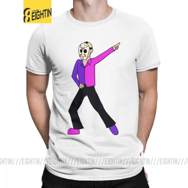 

disco voorhees t-shirt for men horror movie scary friday the 13th freddy novelty cotton tees short sleeve t shirts printing