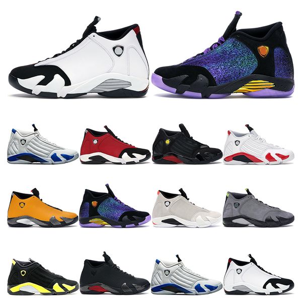 

2020 mens trainers basketball shoes 14s white hyper royal gym red black toe desert sand mens sports sneakers outdoor fashion comfortable