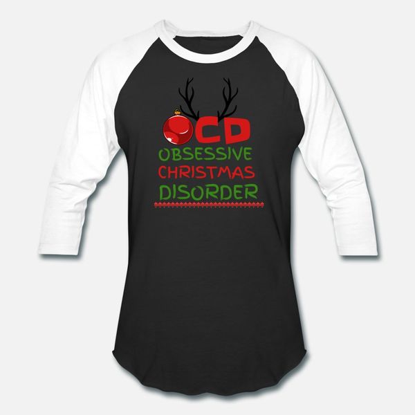 

ocd obsessive christmas disorder 0 t shirt men custom 100% cotton round collar costume crazy funny casual spring autumn vintage shirt