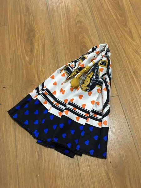 

2020 new arrival fashion elegant brand 100% silk scarf 90*90 cm square shawl twill wrap for women ing, Blue;gray