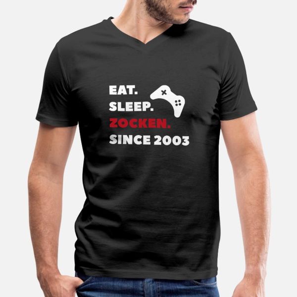 

eat. sleep. gamble. since 2003 gamer gift t shirt men customized tee shirt plus size 3xl outfit gift new style summer natural shirt