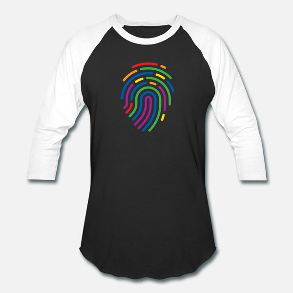 

rainbow fingerprint gay pride lgbtq gift t shirt men create cotton o neck novelty crazy new fashion summer normal shirt