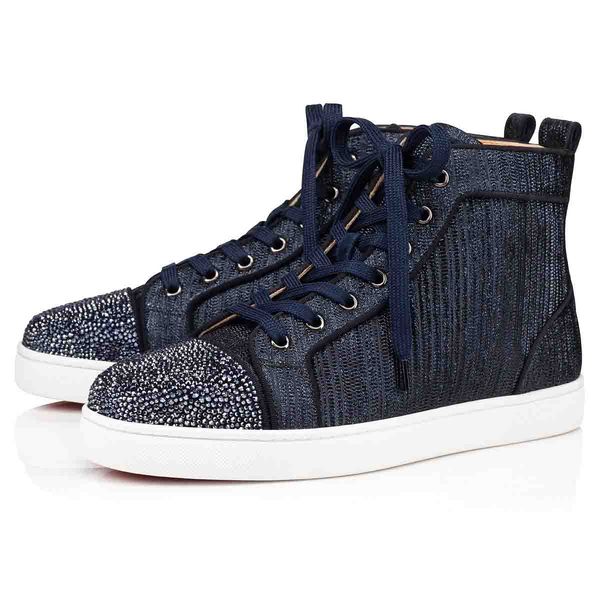 

new fashion men luxey designs sneakers shoes for women red bottom sneakers junior p strass orlato men's flat ing, Black