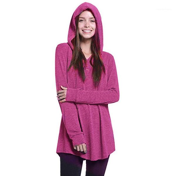 

кнопка толстовка повседневных женщины дизайнерского hoodie тенденция моды молодежь вскользь женщины hoodie новых длинный рукав толстовка с п, Black