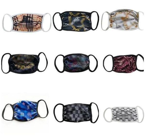 

9styles fashion famous face masks washable breathable luxury designer mask letters print reusable windproof anti-dust cycling masks