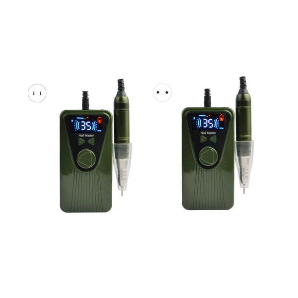 

new multi-function 35000rpm rechargeable portable electric nail drill machine manicure pedicure set nail tools, Silver