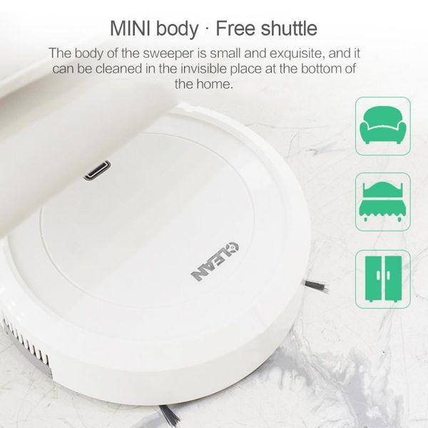

2020 smart robot vacuum cleaner floor cleaner edge dust cleaning sweeper auto suction 1800pa sweeper usb charge cleaning brushes