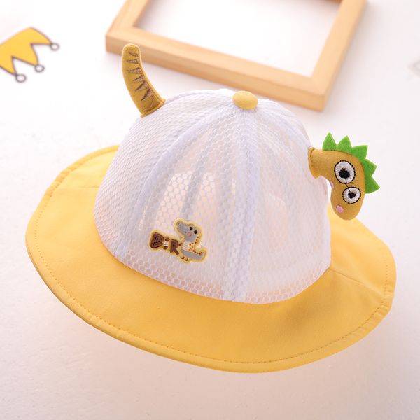 

baby hat summer thin cute sunscreen sun hat cool, Yellow