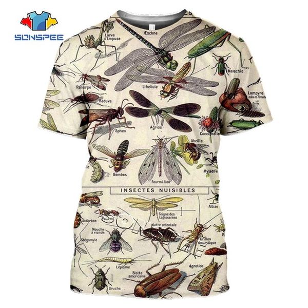 

animal bird insect summer homme pullover 3d print shirts humor kawaii oversized men clothing