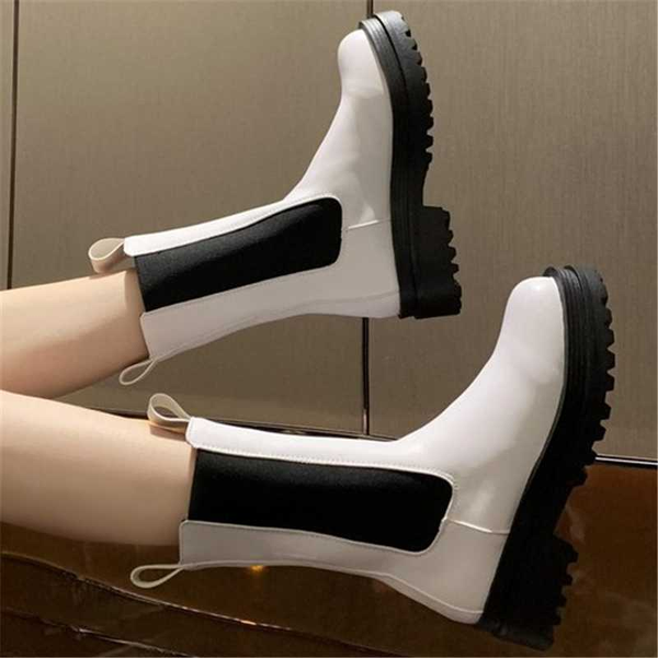 

2020 new women boots casual fashion wild autumn winter warm boots high heel comfortable heightening, Black