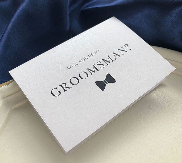 

greeting cards will you be my groomsman/ man invitation