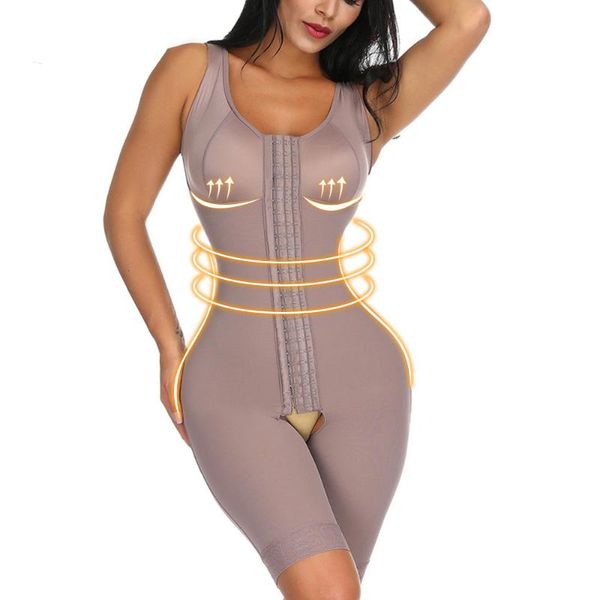 

slim waist trainer women full body shaper compression waist cincher underbust bodysuit corset seamless shapewear, Black;white