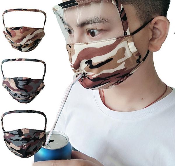 

2 and styles 1 face in zipper opening masks camouflage protective cycling mask fashion full straw face personality 2 mask xhhai kbnrrf